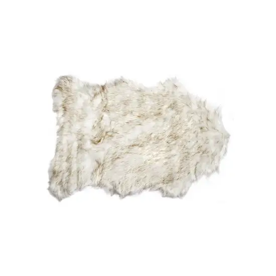 Gradient Tan Faux Sheepskin - Area Rug Photo 1