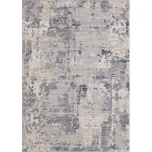 Photo of Gray Abstract Area Rug