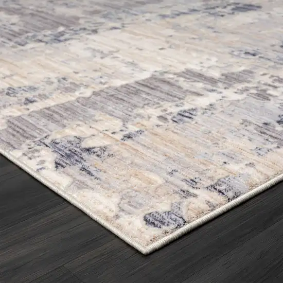 Gray Abstract Area Rug Photo 2