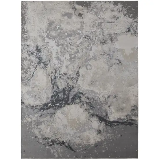 Gray Abstract Area Rug Photo 1