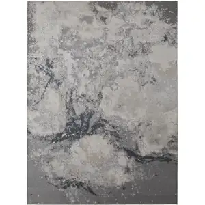 Photo of Gray Abstract Area Rug