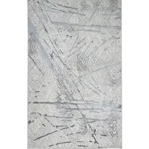 Photo of Gray Abstract Area Rug