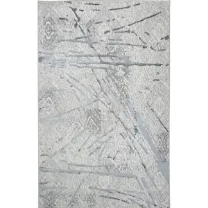 Photo of Gray Abstract Area Rug