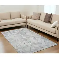 Photo of Gray Abstract Area Rug