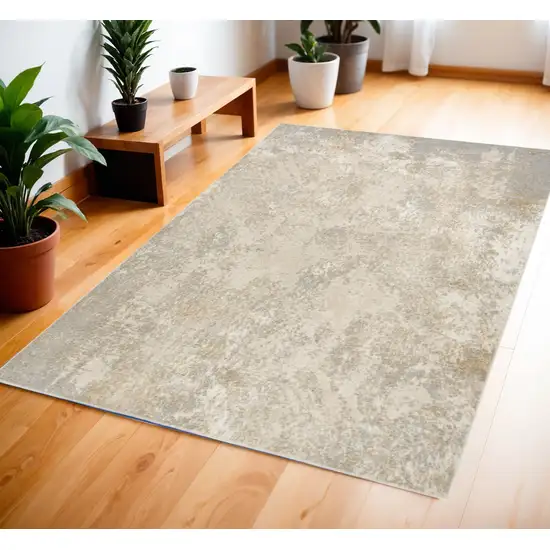 Gray Abstract Area Rug Photo 1