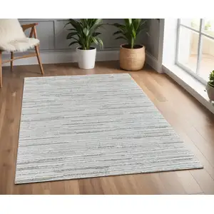 Photo of Gray Abstract Area Rug