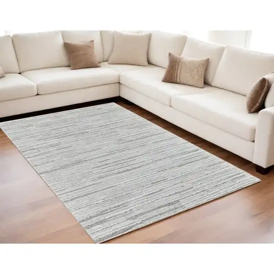 Gray Abstract Area Rug Photo 1