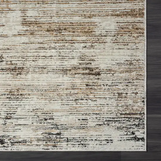 Gray Abstract Distressed Area Rug Photo 3