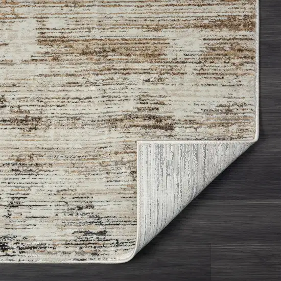 Gray Abstract Distressed Area Rug Photo 6