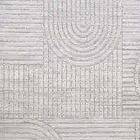 Photo of Gray Abstract Geometric Distressed Area Rug