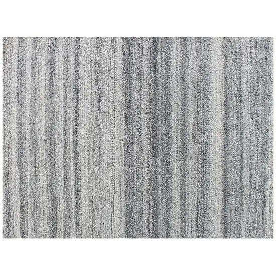 Gray Abstract Hand Tufted Non Skid Area Rug Photo 6