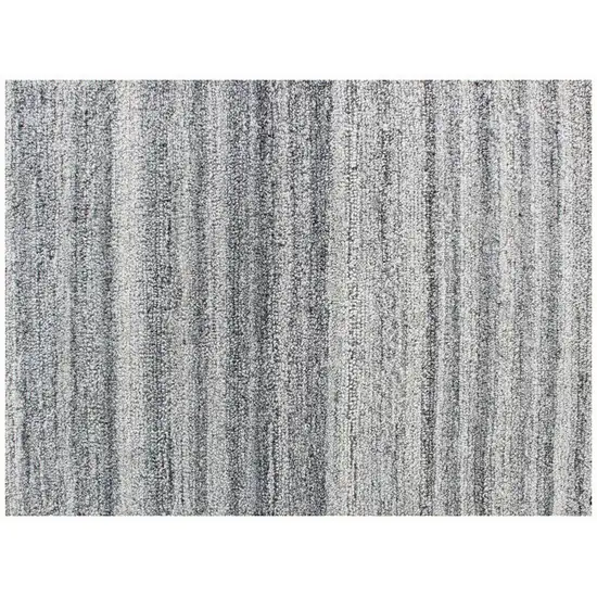 Gray Abstract Hand Tufted Non Skid Area Rug Photo 2