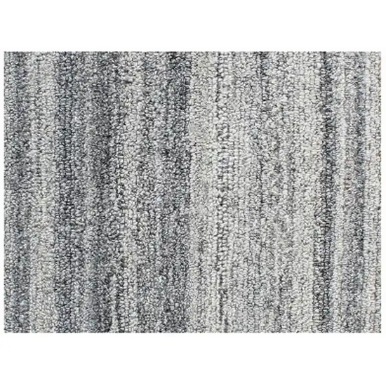 Gray Abstract Hand Tufted Non Skid Area Rug Photo 5