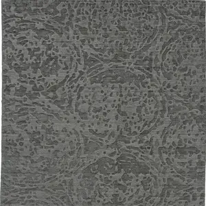 Photo of Gray Abstract Hand Woven Area Rug