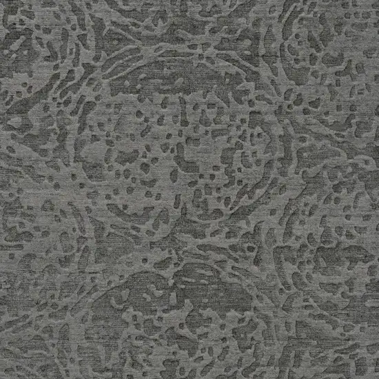 Gray Abstract Hand Woven Area Rug Photo 9