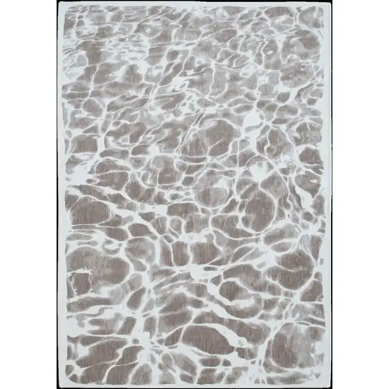 Gray Abstract Non Skid Area Rug Photo 6