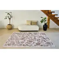 Photo of Gray Abstract Non Skid Area Rug