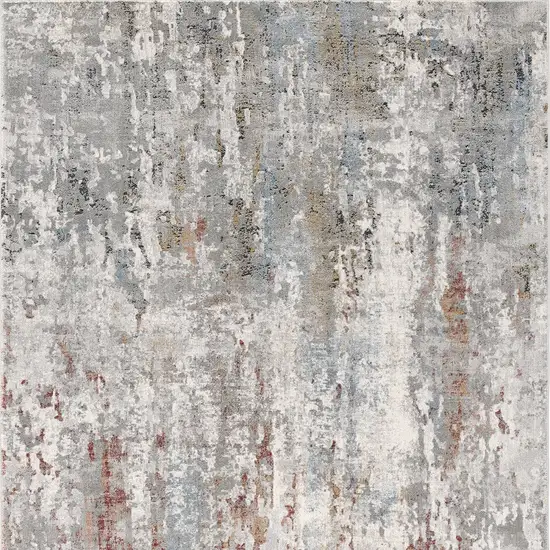 Gray Abstract Pattern Area Rug Photo 7