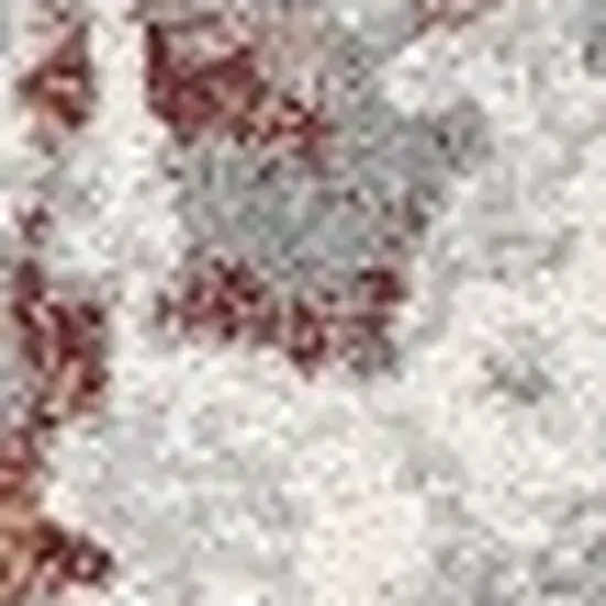 Gray Abstract Pattern Area Rug Photo 2