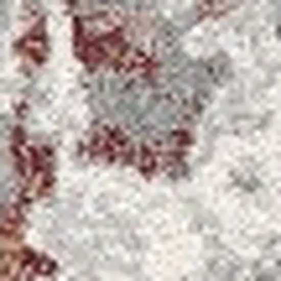 Gray Abstract Pattern Area Rug Photo 2