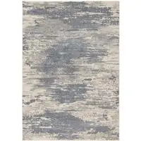 Photo of Gray Abstract Power Loom Area Rug