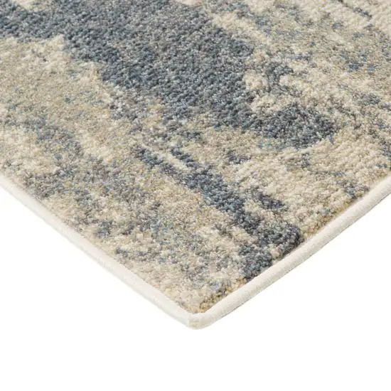 Gray Abstract Power Loom Area Rug Photo 3