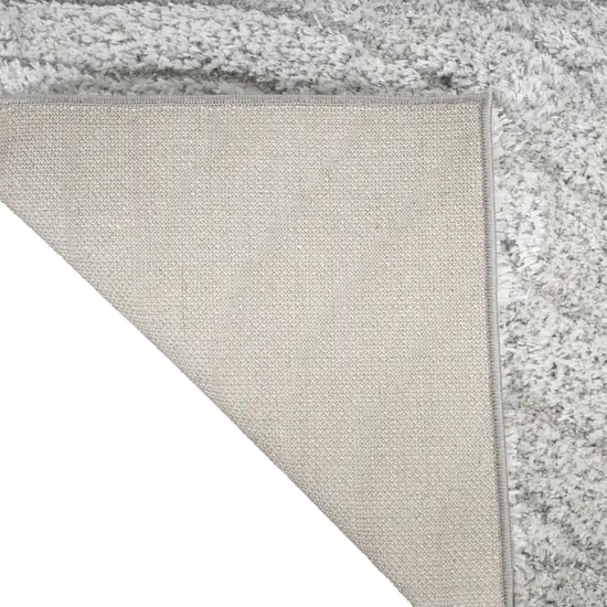 Gray Abstract Power Loom Area Rug Photo 5