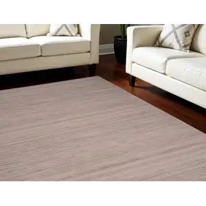 Photo of Gray Abstract Washable Area Rug