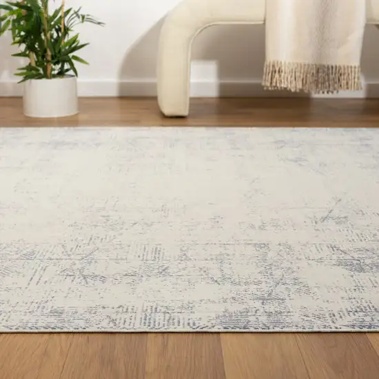 Gray Abstract Washable Non Skid Area Rug Photo 7