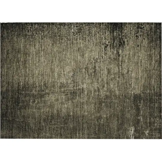 Gray Abstract Washable Non Skid Indoor Outdoor Area Rug Photo 7