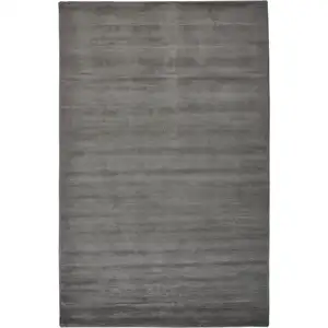 Photo of Gray And Black Hand Woven Area Rug