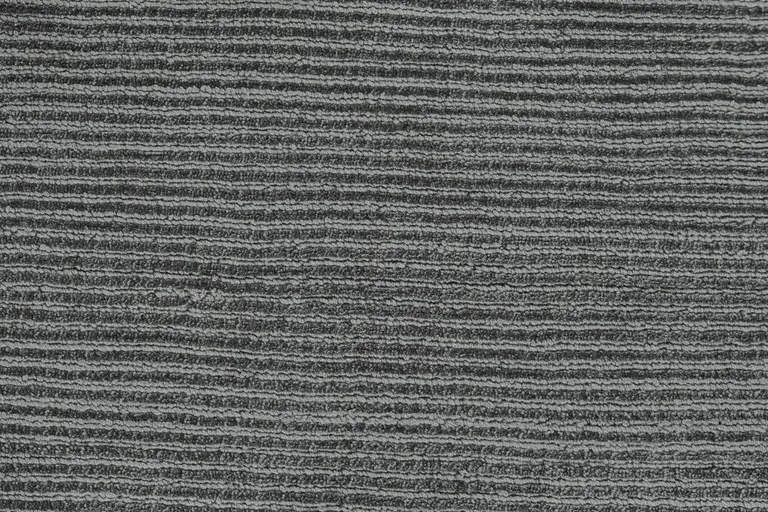 Gray And Black Hand Woven Area Rug Photo 5