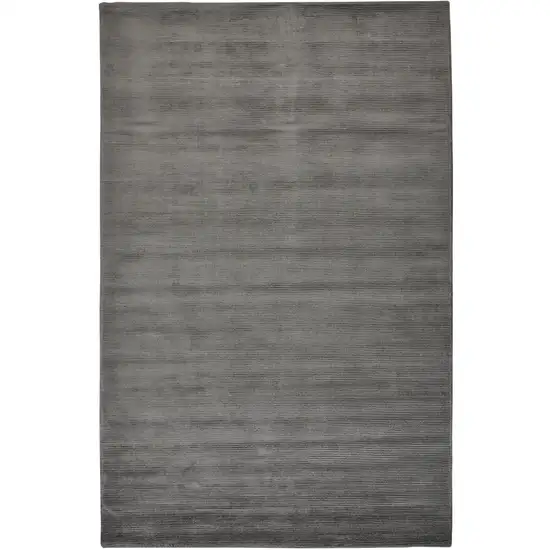 Gray And Black Hand Woven Area Rug Photo 2