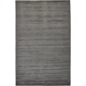 Photo of Gray And Black Hand Woven Area Rug