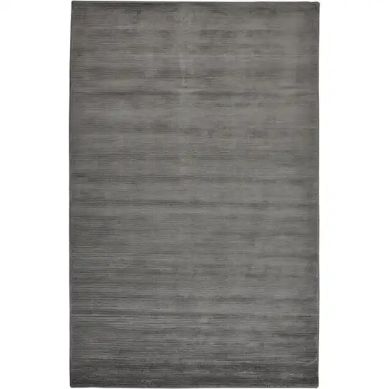 Gray And Black Hand Woven Area Rug Photo 4