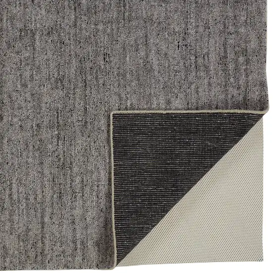 Gray And Black Hand Woven Area Rug Photo 4