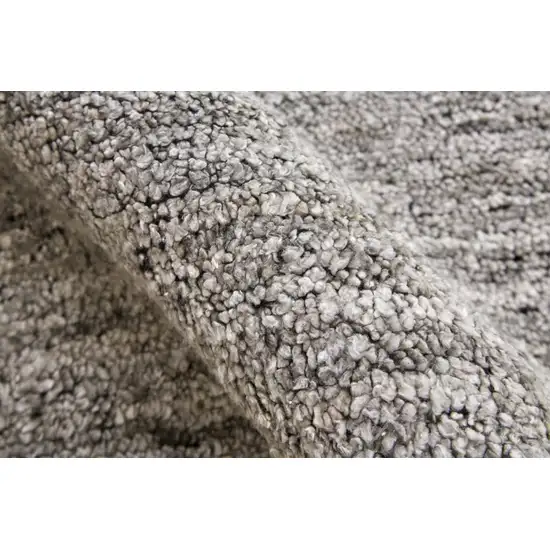 Gray And Black Hand Woven Area Rug Photo 9