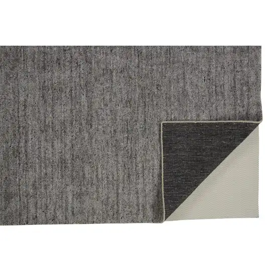 Gray And Black Hand Woven Area Rug Photo 3