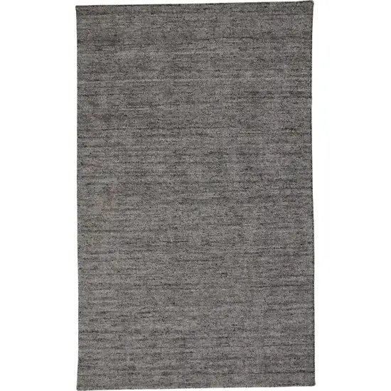 Gray And Black Hand Woven Area Rug Photo 1