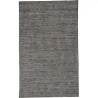 Photo of Gray And Black Hand Woven Area Rug