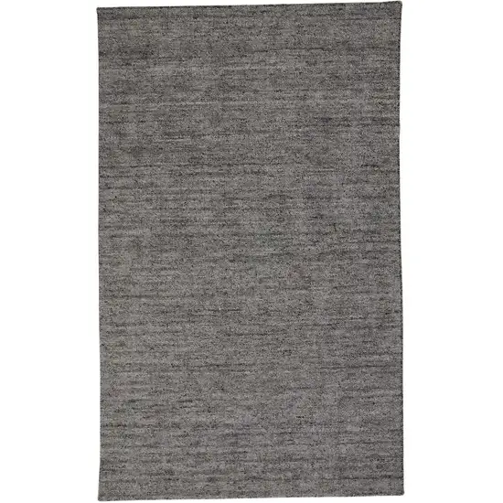 Gray and Black Hand Woven Area Rug Photo 2