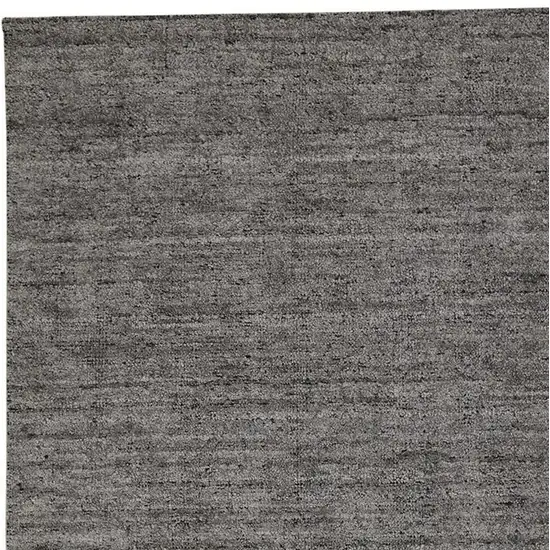 Gray and Black Hand Woven Area Rug Photo 5