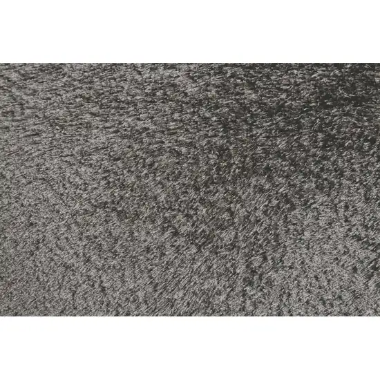 Gray And Black Shag Tufted Handmade Area Rug Photo 5