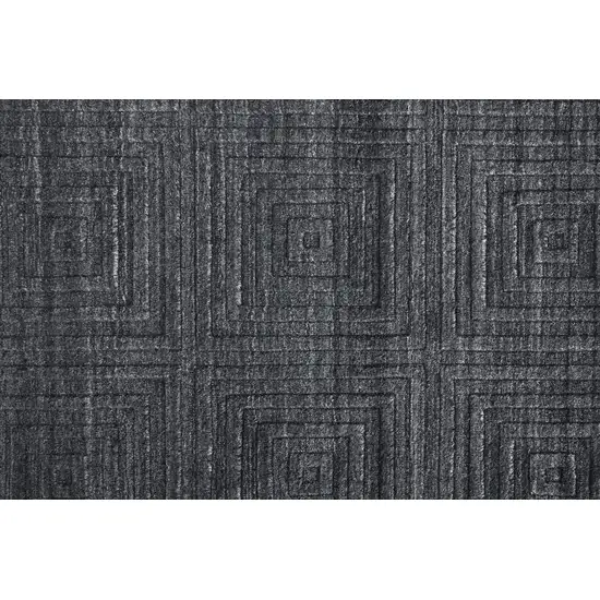 Gray And Black Striped Hand Woven Area Rug Photo 9
