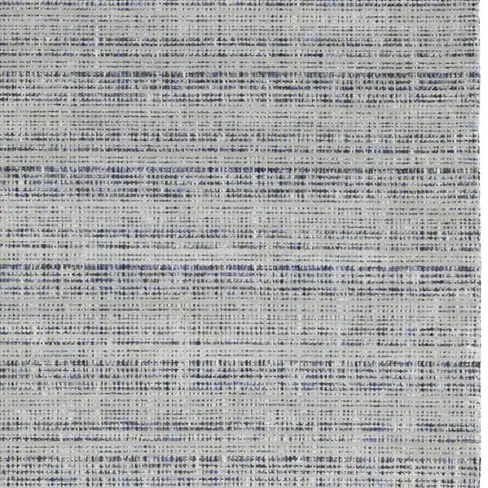 Gray And Blue Striped Hand Tufted Area Rug Photo 6