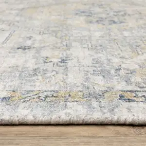 Photo of Gray And Gold Medallion Hand Tufted Area Rug