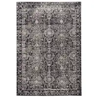 Photo of Gray And Ivory Abstract Stain Resistant Area Rug