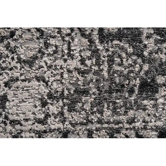 Gray And Ivory Abstract Stain Resistant Area Rug Photo 1