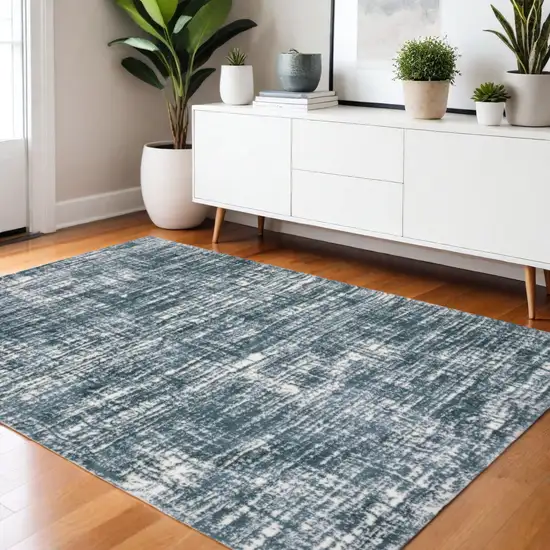 Gray And Ivory Geometric Area Rug Photo 1