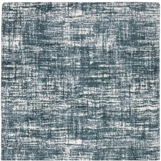 Gray And Ivory Geometric Area Rug Photo 8